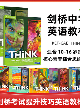 剑桥Think教材少儿英语教材6级Cambridge Think Starter 1 2 PDF学术中学托福原著进口图书课本练习册电子版音频正版英文原版书籍