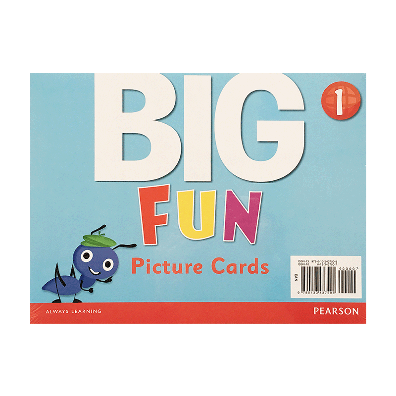 现货big fun picture cards 1/2/3 一二三级教学大卡片原版培生出版社朗文幼儿英语3-6岁美式发语启蒙幼儿园小中大班启蒙教材