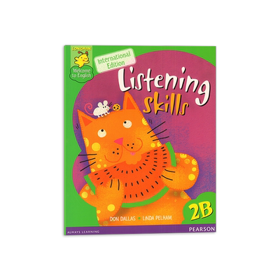 特价现货英文原版 培生朗文小学英语教材Longman Welcome to English Listening Skills 2B听力练习册 二年级下册