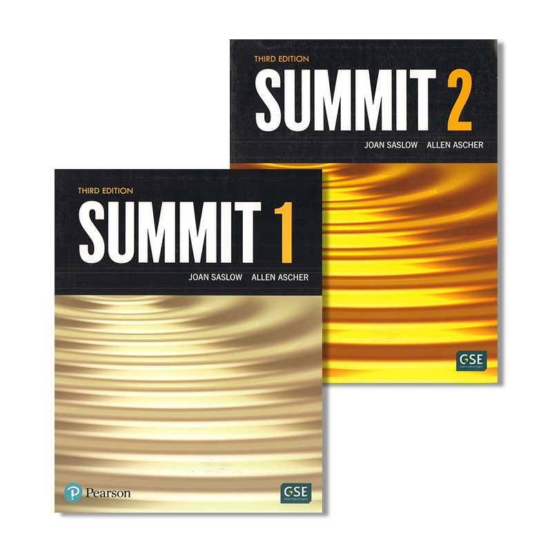 培生原版大学英语教材尖峰 Summit 12级 3E学生书 托福雅思考试 大学英语 英语口语 出国备考