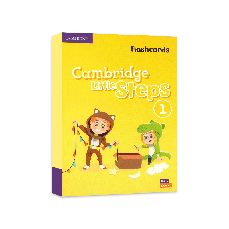 现货原版进口 Cambridge Little Steps Flashcards 1/2/3级 教学卡片闪卡 剑桥大学出版社 剑桥幼儿英语3-6岁学龄前读写启蒙教材