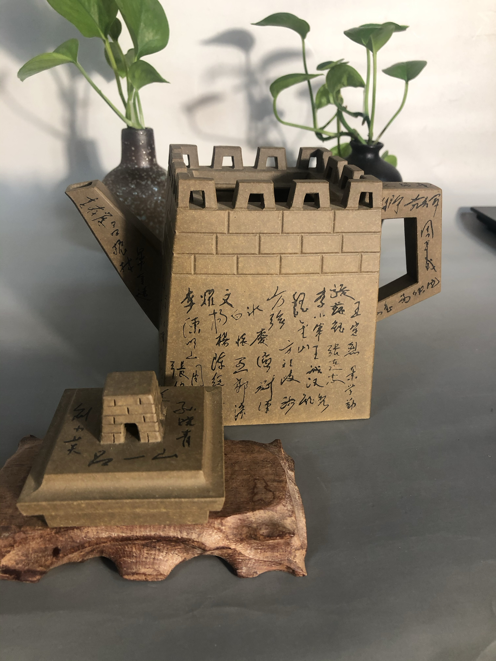 葛军紫砂国大师设计,早期陶人葛出品,全手工精品一代将军壶