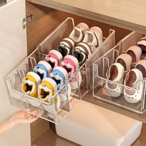 宝宝鞋架盒可伸缩儿童鞋子收纳架