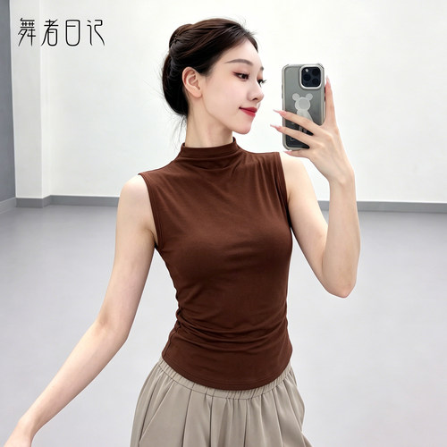 舞者日记女高领修身芭蕾练功服