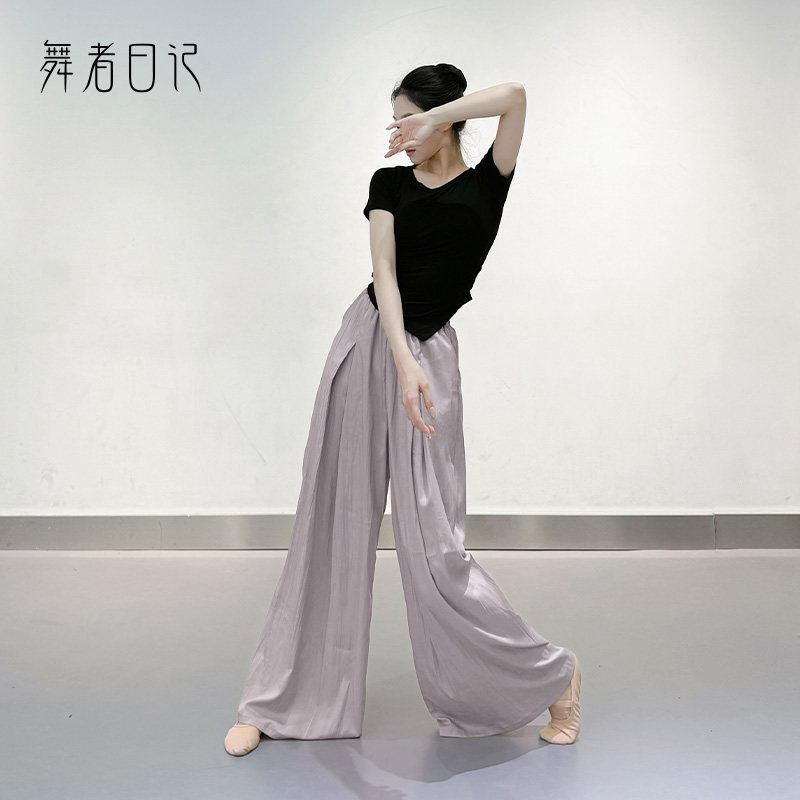 舞蹈裤子女夏季阔腿裤现代舞日常图片