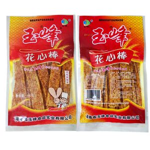 玉峰花心棒158g大包辣条儿时怀旧面筋校园畅销零食办公室休闲麻辣