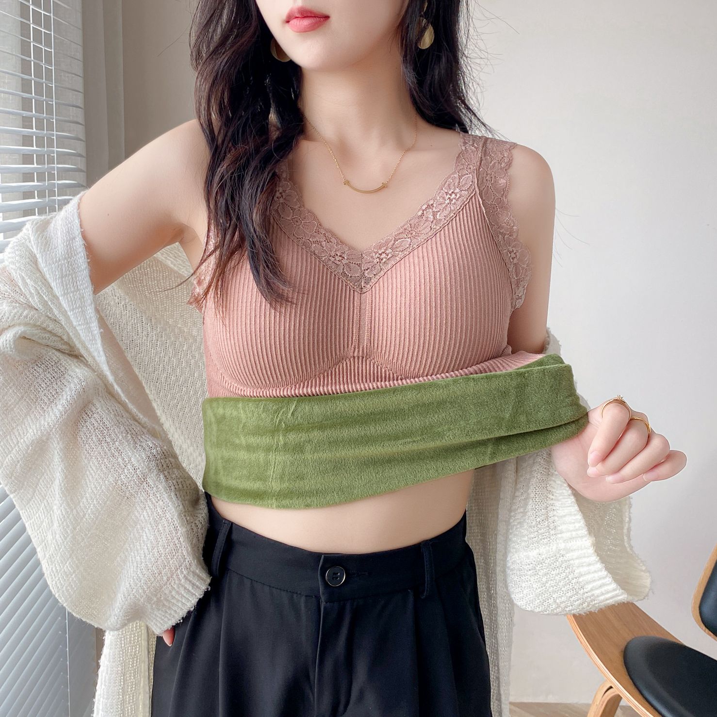 保暖加厚加绒背心女秋冬