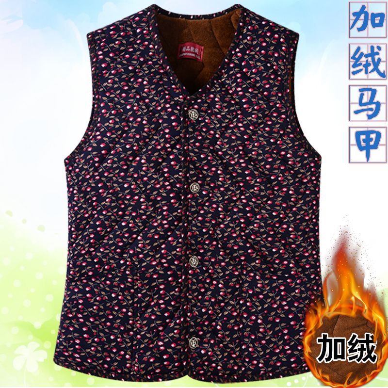 驼绒棉马甲女秋冬季加厚