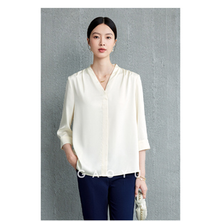 V领显瘦气质高级感衬衫 新款 GB007 花花粉丝专享