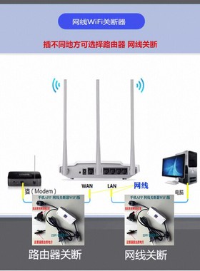 网络定时开关断网器电视路由器猫IPTV手机远程APP家长控制上网
