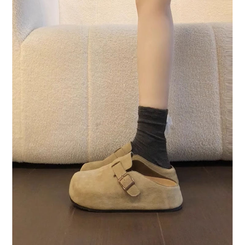 女春单勃肯鞋内增高包头拖鞋2026新款秋季一脚蹬懒人外穿半0123k,女鞋,勃肯鞋/软木鞋,淘宝优惠券,粉丝福利购,淘宝优惠卷