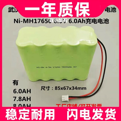 适用武汉长盛JL-MG-D锚杆质量检测仪充电电池Ni-MH17650 6.0V7.8A