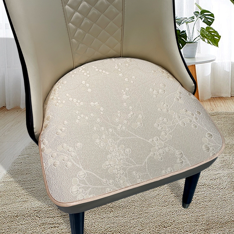 轻奢餐椅凳椅子坐垫家用四季防滑防水马蹄型现代北欧薄款垫子定制