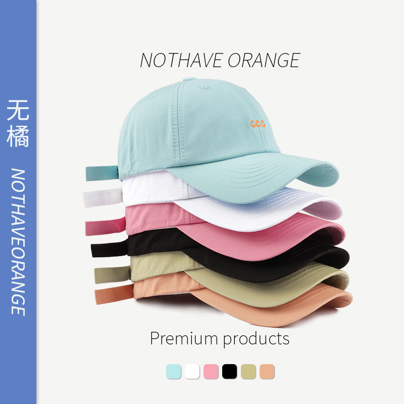 3薄款透气刺绣字母帽子女小众棒球帽防晒遮阳春夏季鸭舌帽男ins潮