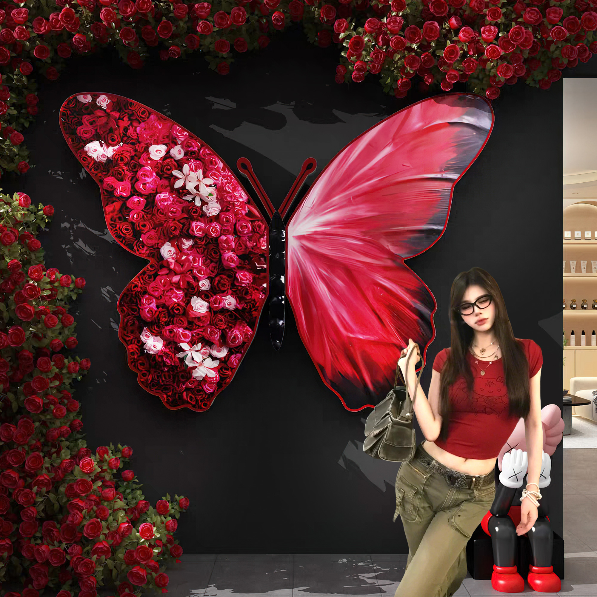 【极速发货】美容院墙面装饰网红