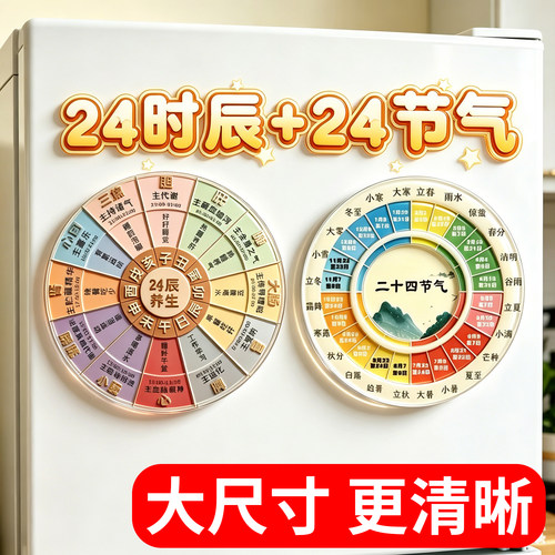 二十四节气亚克力冰箱贴