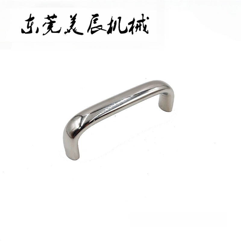 美辰304不锈钢U型椭圆形拉手镜面