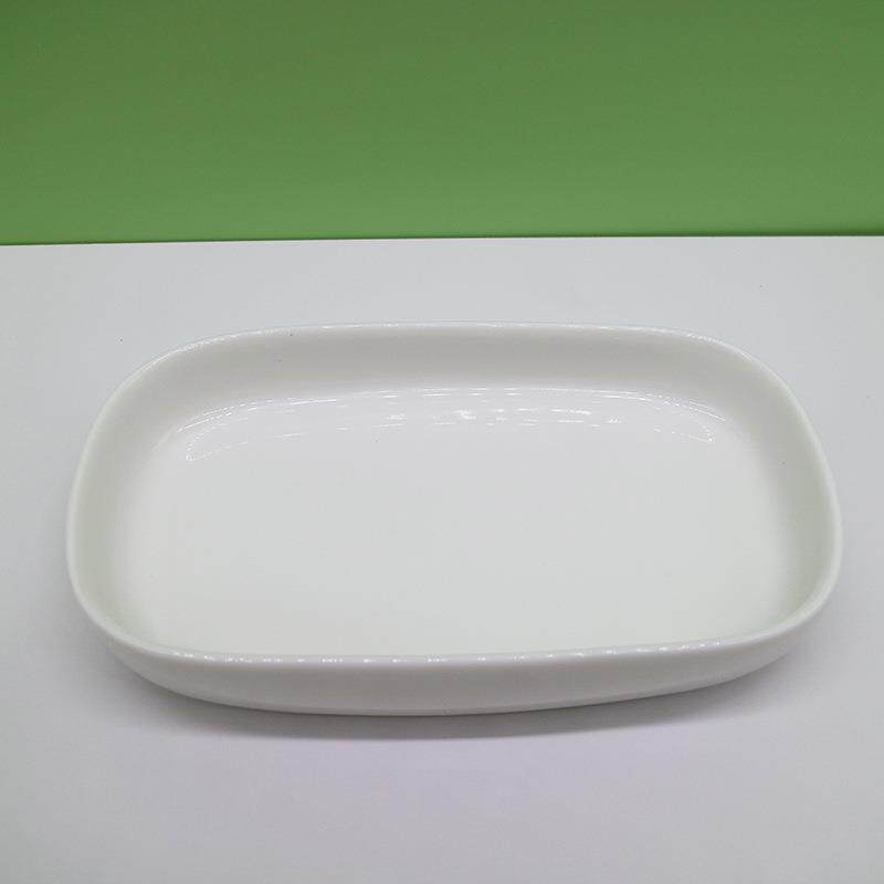 航空瓷主盘面包托盘方盘 酒店饭盘陶瓷餐具 西餐盘瓷器加LOGO