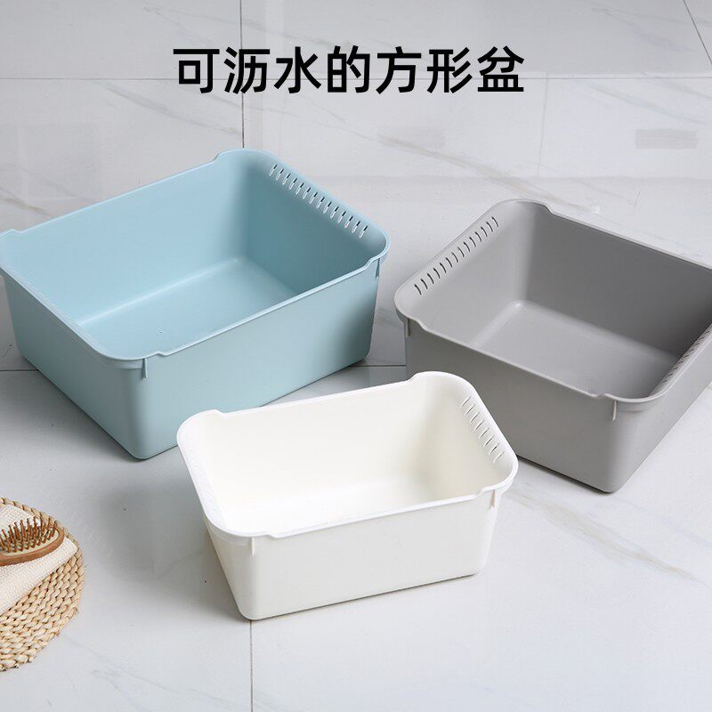 塑料加厚洗脸盆长方形大号玩具