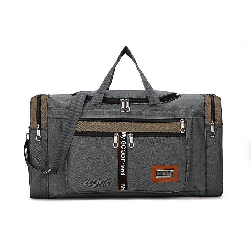 LARGE-CAPACITY FOLDABLE HAND-HELD TRAVEL BAG MALE AND FEMALE STUDENTS LONG AND SHORT TRAVEL LUGGAGE BAG WATERPROOF