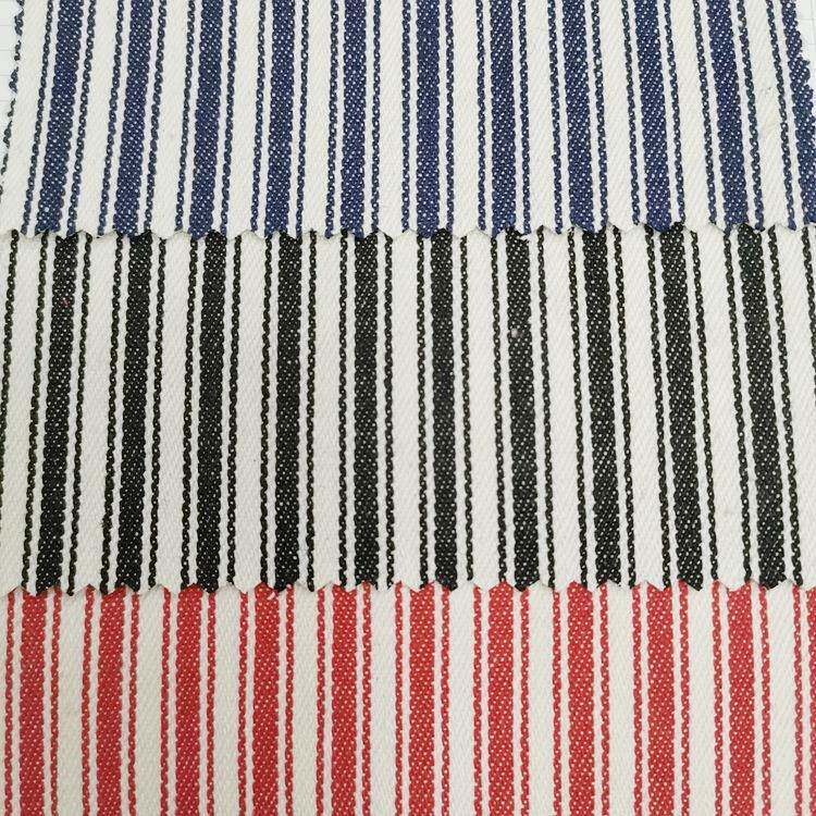 色织牛仔条纹布无弹服装外套围裙手袋箱包鞋材帽子工艺品装饰布料