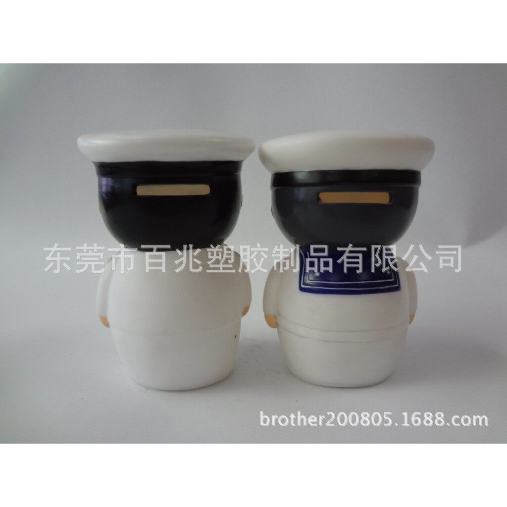 搪胶储钱罐塑胶玩具PVC公仔塑料存钱罐来图来样做投币卡通储蓄罐