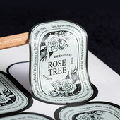 定做撕下不留屑防水PVC不干胶贴纸定制LOGO标签订制饮品商标自印