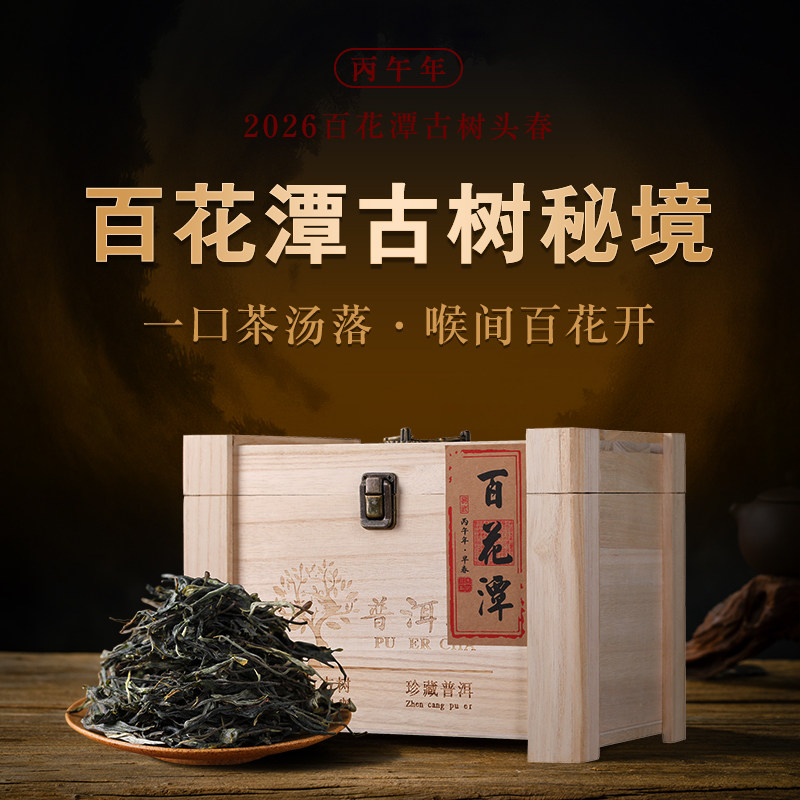 2026年百花潭古树纯料普洱茶春茶