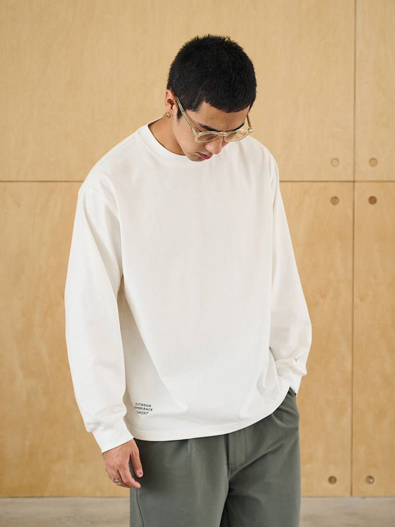 TANOXI长袖日系圆领基础款T恤