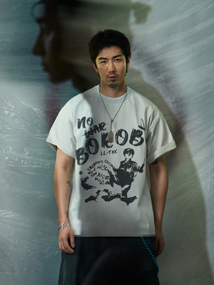 TANOXI x LIBERTY LINE LL01 口口桑联名 反战和平印花短袖T恤