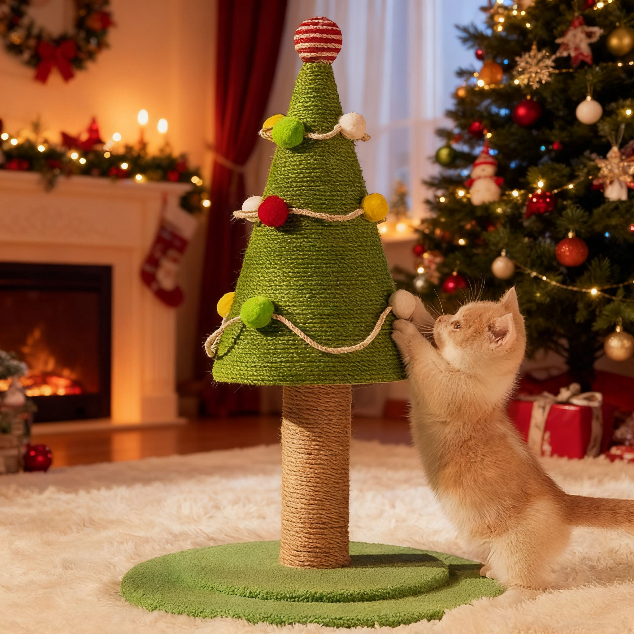 圣诞树剑麻猫爬架猫抓板耐抓耐磨