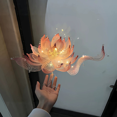 包教会蓝色莲花灯手工材料包