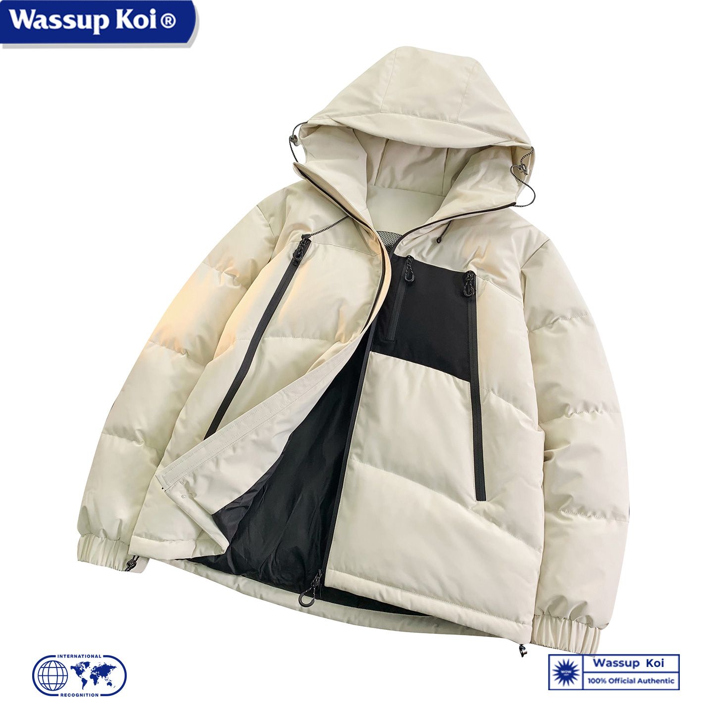 WASSUPKOI冲锋棉衣男冬季棉袄