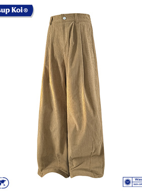 WASSUP KOI联名复古宽松直筒休闲裤男显瘦垂感工装裤潮牌廓形长裤