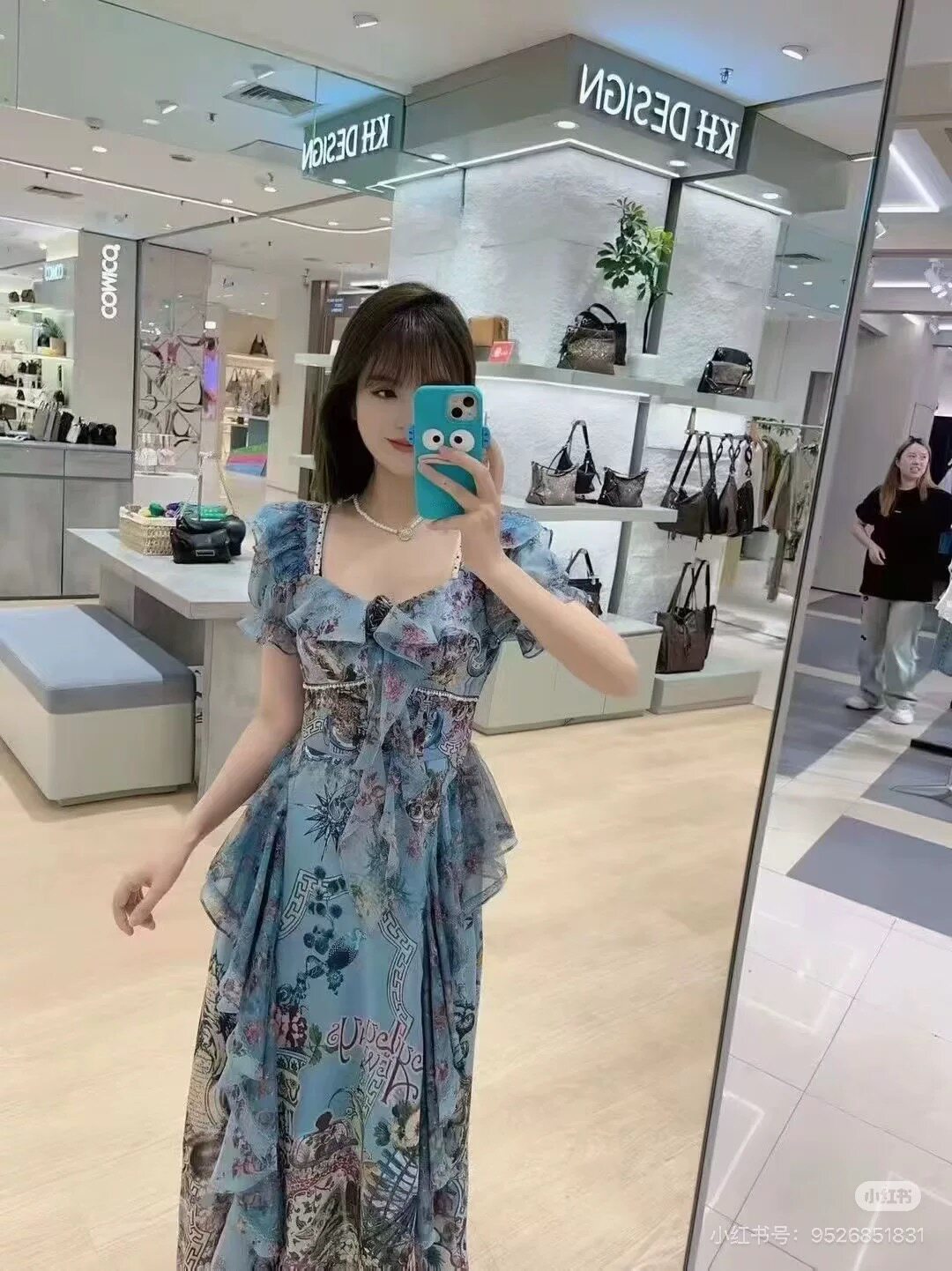 星妍露露2026夏新款甜美浪漫风荷叶边连衣裙