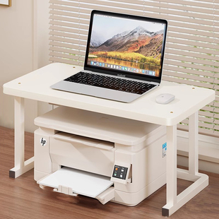 打印机柜办公室置物架电脑增高架桌面小型复印机支架双层收纳架