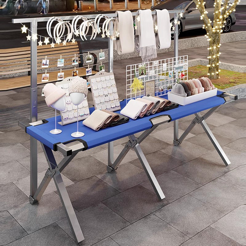 地摊架子摆货架可携式伸缩折叠摆摊桌子设备夜市摊位架服装展示架