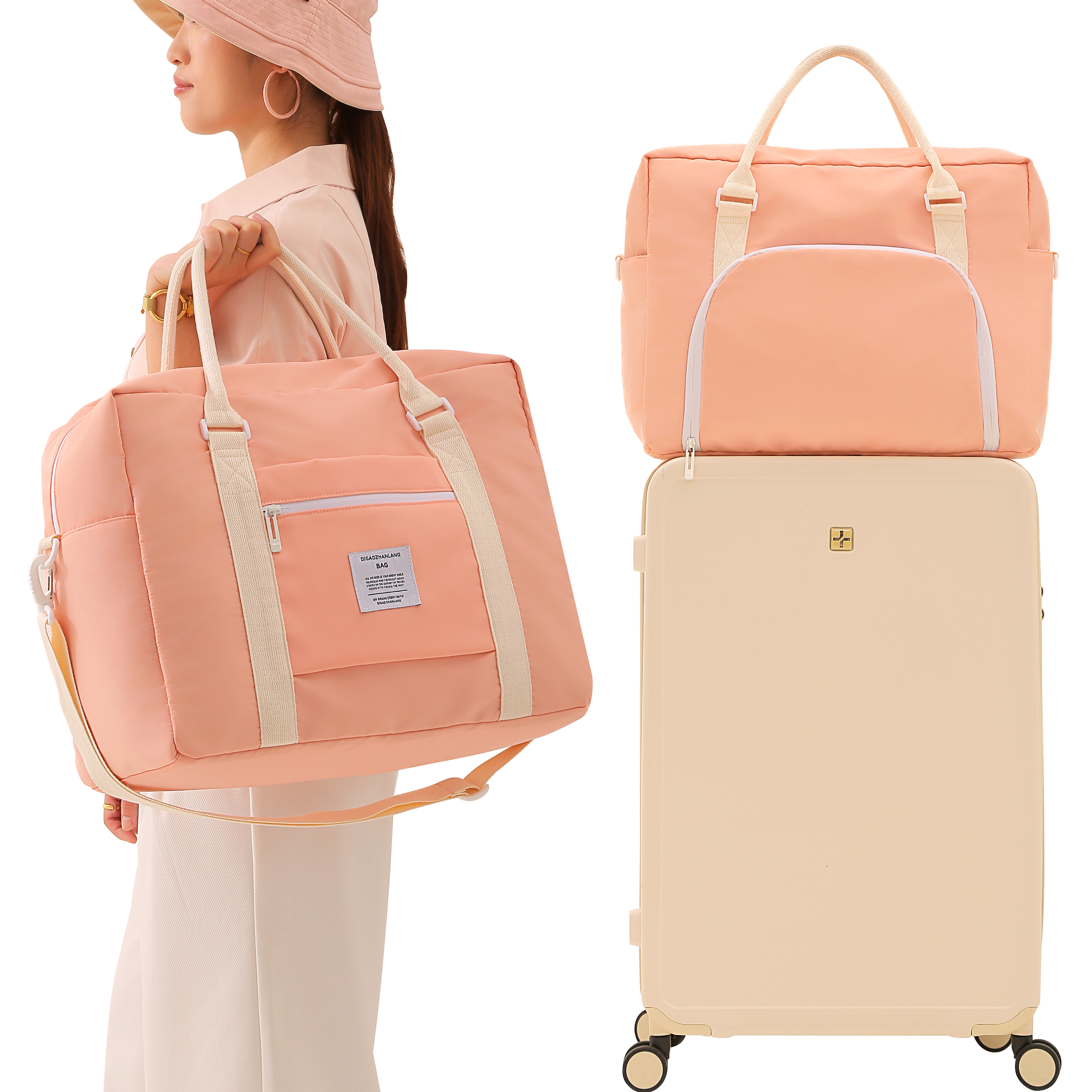 旅行包女大容量手提行李袋防水出差包衣物收纳男登机包短途待产包,箱包皮具/热销女包/男包,旅行袋,淘宝优惠券,粉丝福利购,淘宝优惠卷