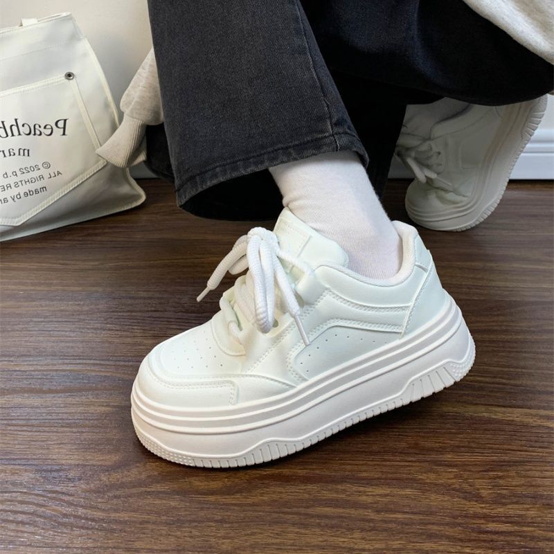 奶fu学生小白鞋女夏秋季