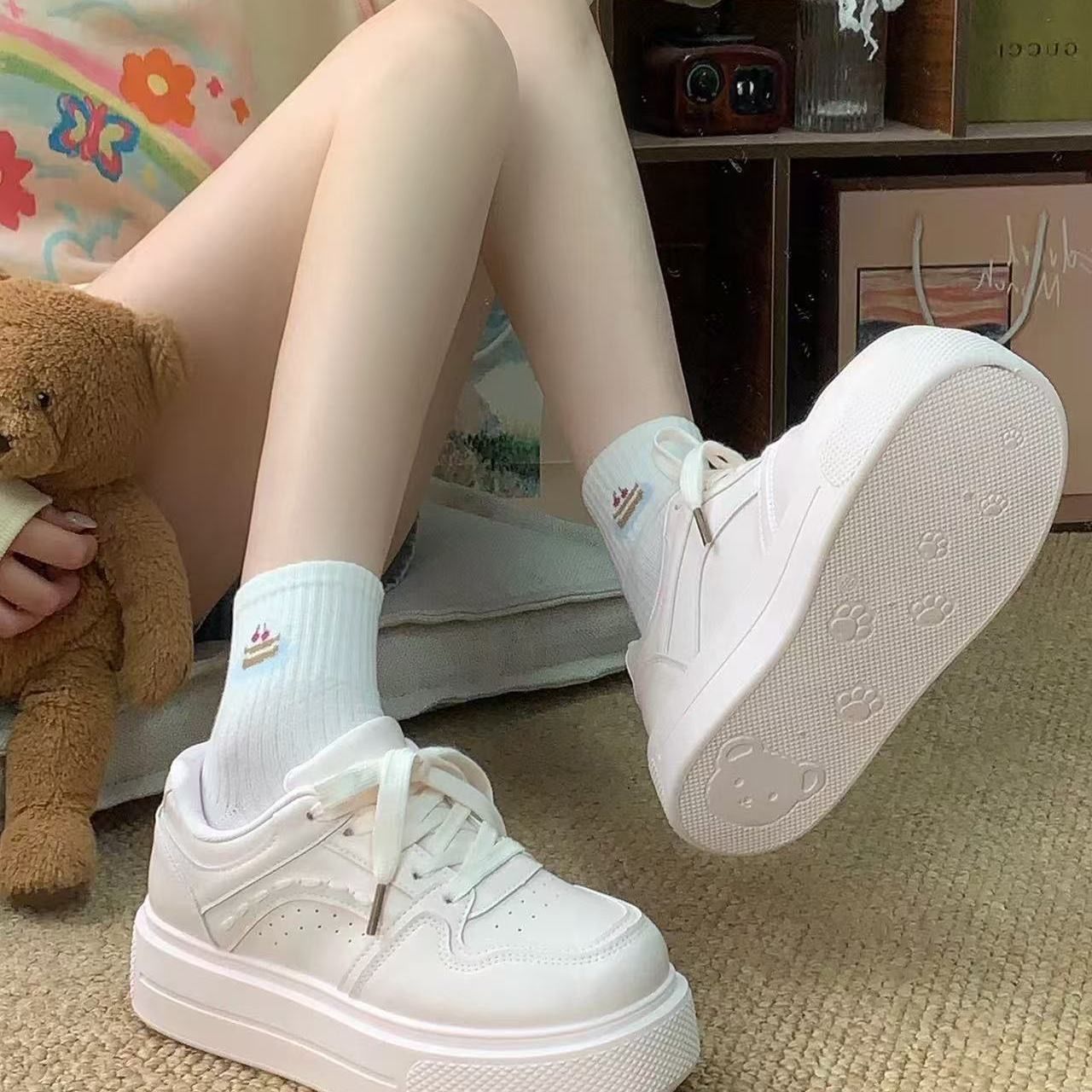 同款厚底小白鞋2026夏季