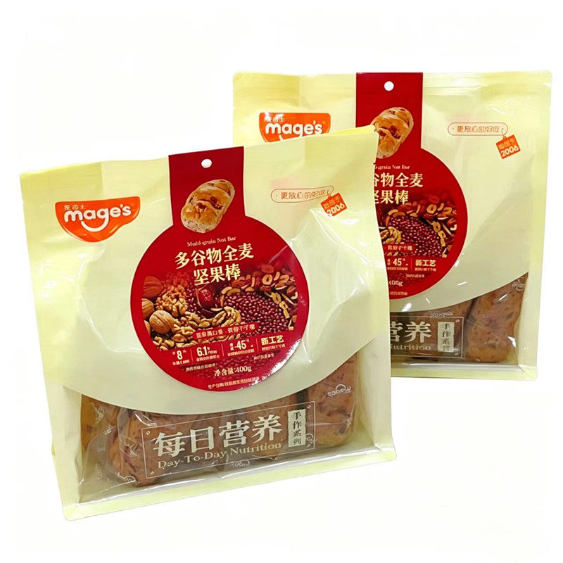 麦吉士多谷物全麦坚果棒健康营养粗粮手作面包早餐代餐糕点心零食