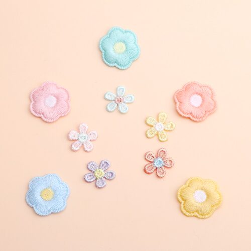 小号手缝花朵衣服裤子补丁贴