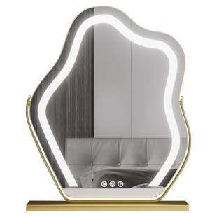 云朵镜子化妆镜带灯桌面家用台式智能梳妆镜子补光网红轻奢高级