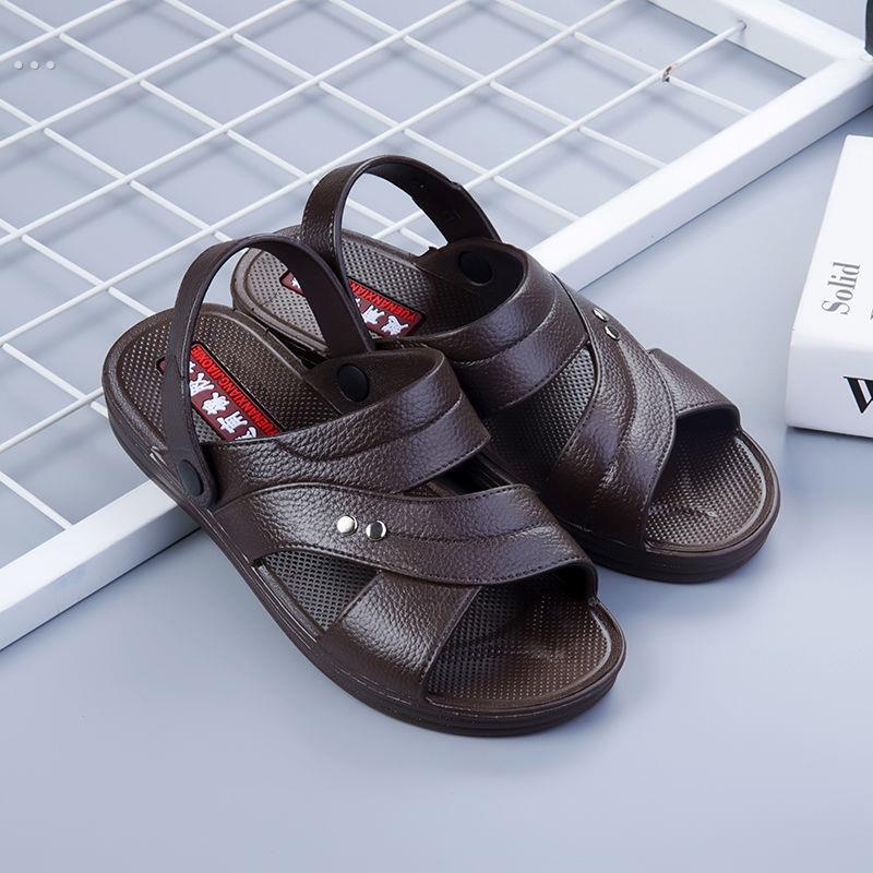 越南天然橡胶凉鞋[透明保证]男凉鞋，厚底，耐磨，防水，防滑，男