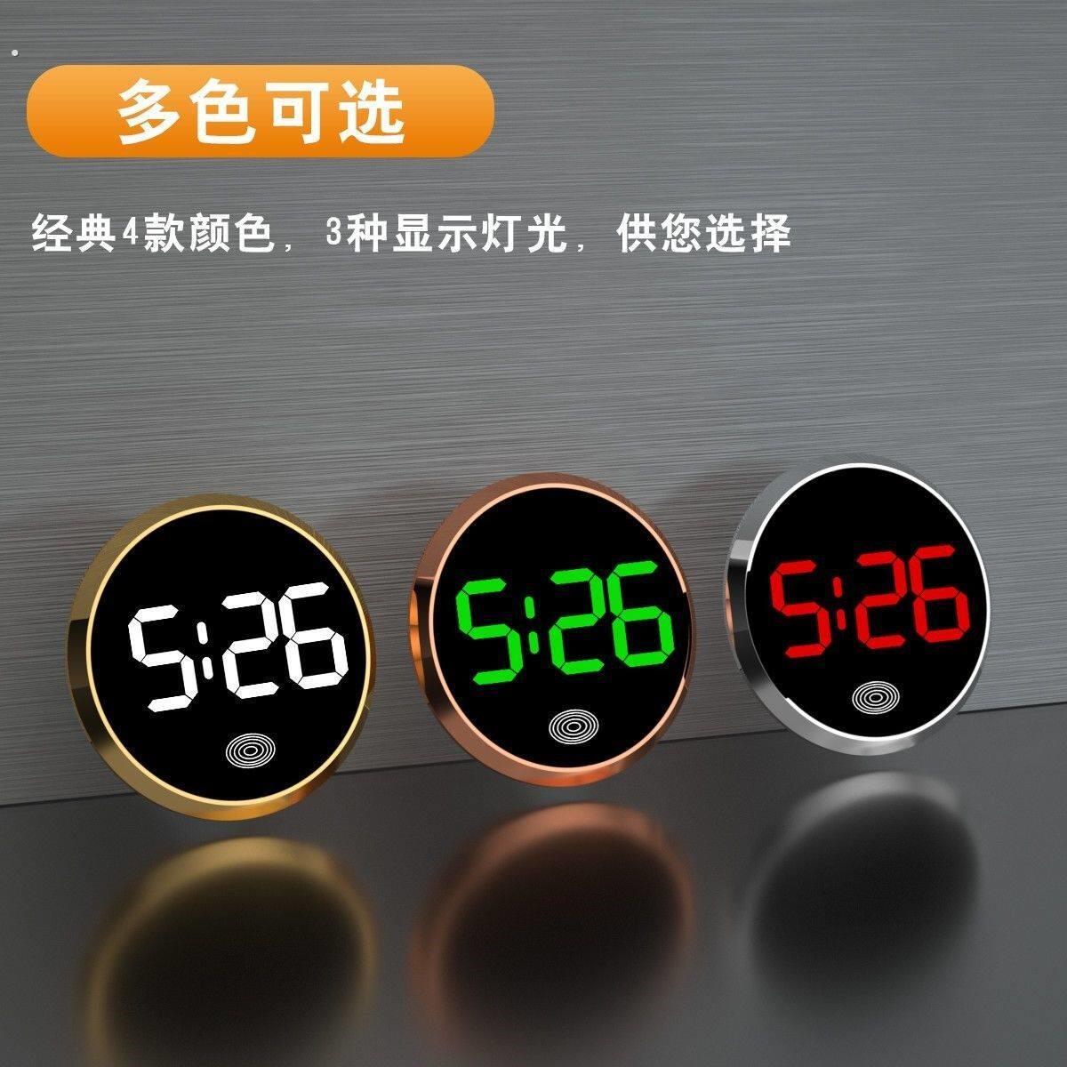 骑行电动车时钟夜光防雨摩托车改装通用车载电子表免接线粘贴款