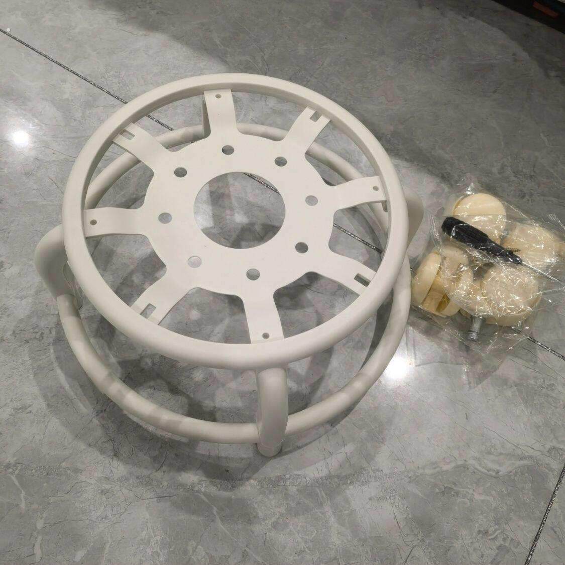 万向轮小凳子通用型底架新款移动支架滑轮凳配件底座旋转椅子底托图片