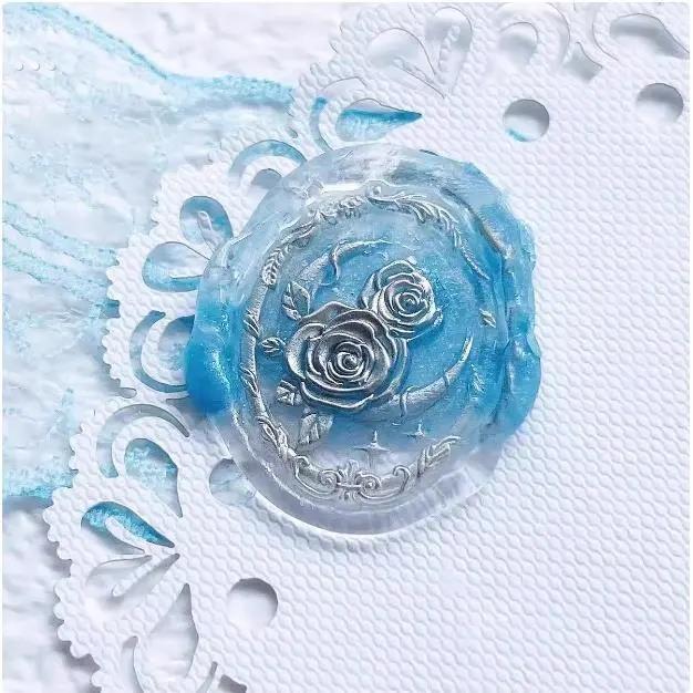 新款玫瑰复古风系列diy火漆印章漆印章头古城礼物复古蜡粒便宜