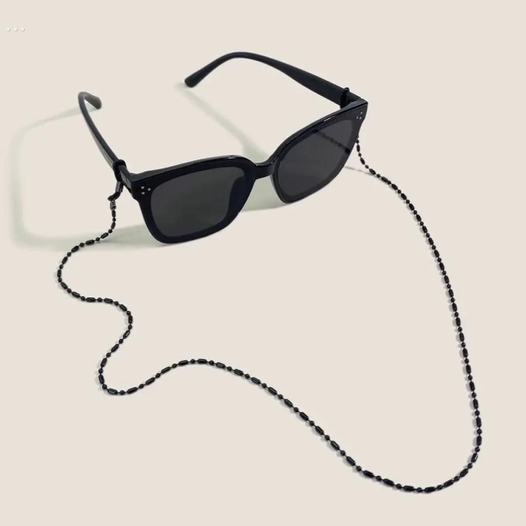 高端串珠眼镜炼女男挂颈时尚太阳镜太阳眼镜挂炼高级覆古挂绳防丢