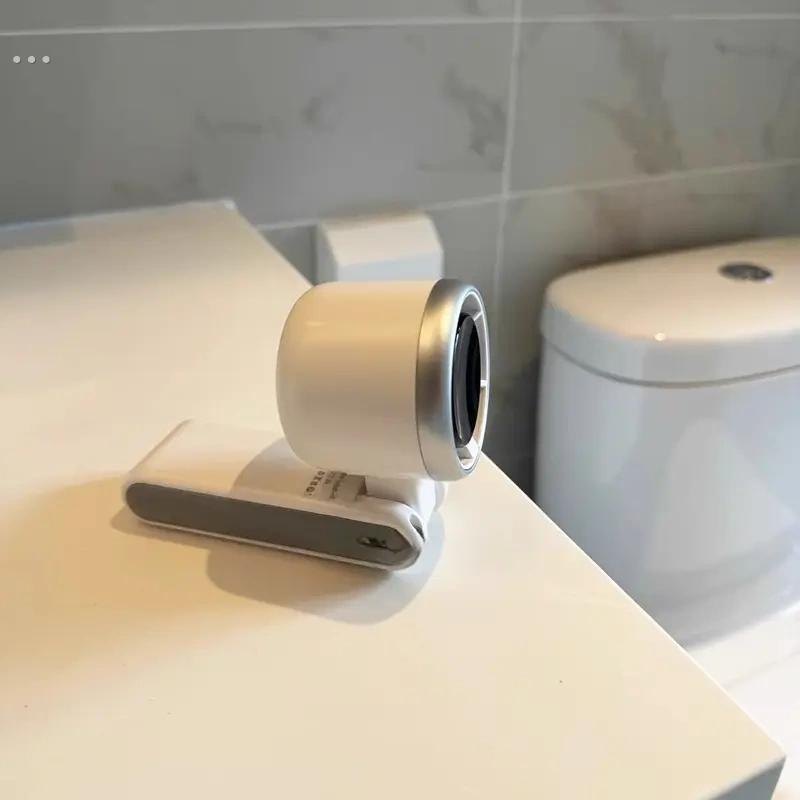 厕所风扇无叶小型手持办公室桌面超静音便携可挂脖随身涡轮风扇