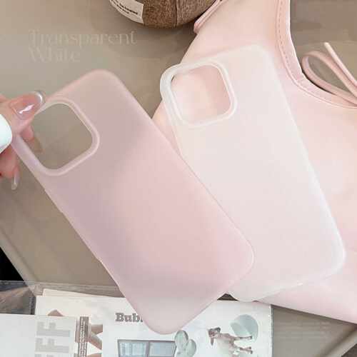 ins简约iphone16适用15苹果手机壳17pro max纯色磨砂13防摔18透色